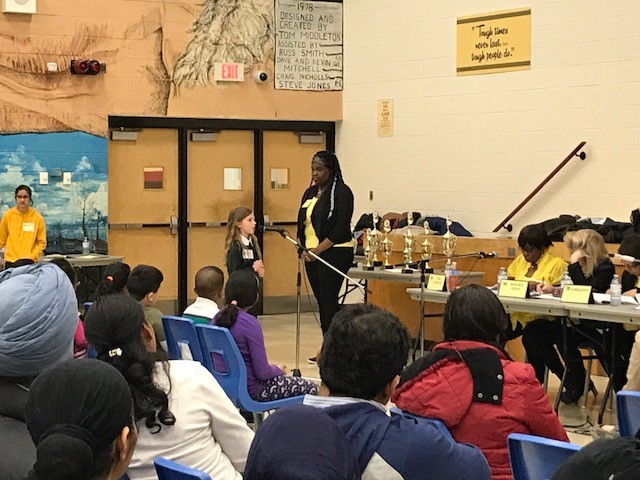 RMS Private School Student In Brampton At Spelling Bee Competition